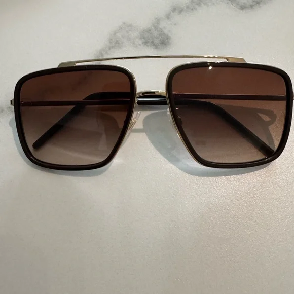 Dolce & Gabbana 57mm Gradient Aviator Sunglasses